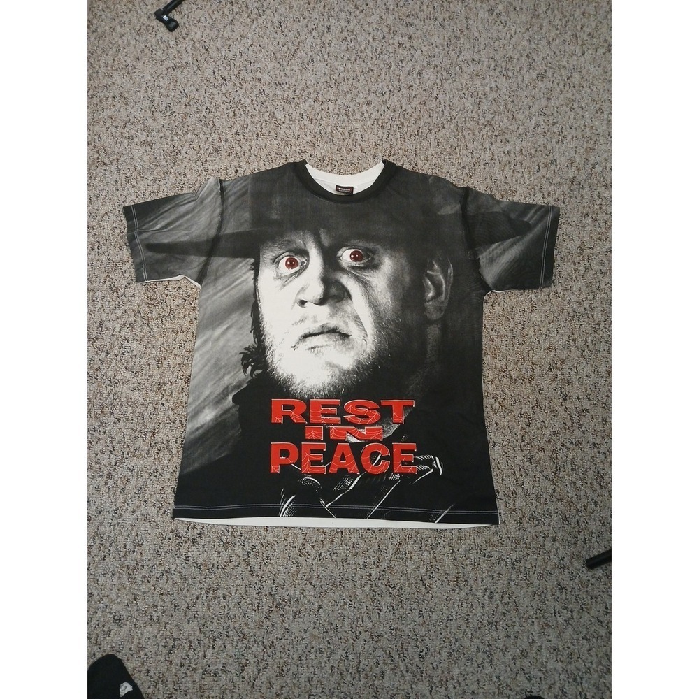 The Undertaker Rest In Peace AOP WWF Wrestling T Shirt Size XL Modern Bootleg